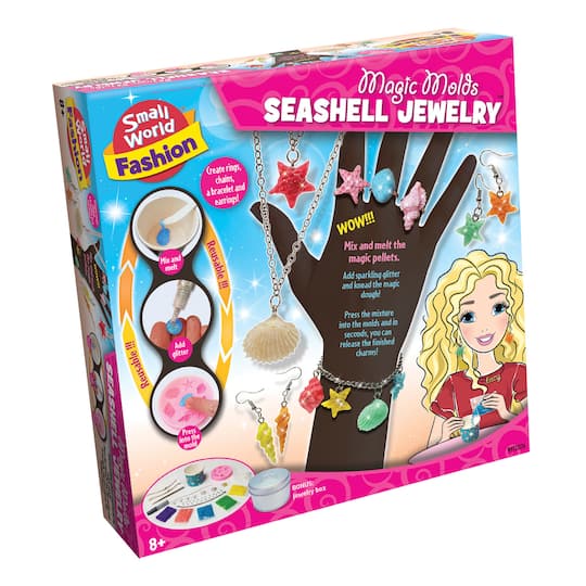 Small World Toys Magic Molds Seashelly Jewelry Kit